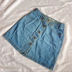 Vintage 90’s Anchor Blue Button Up Skirt